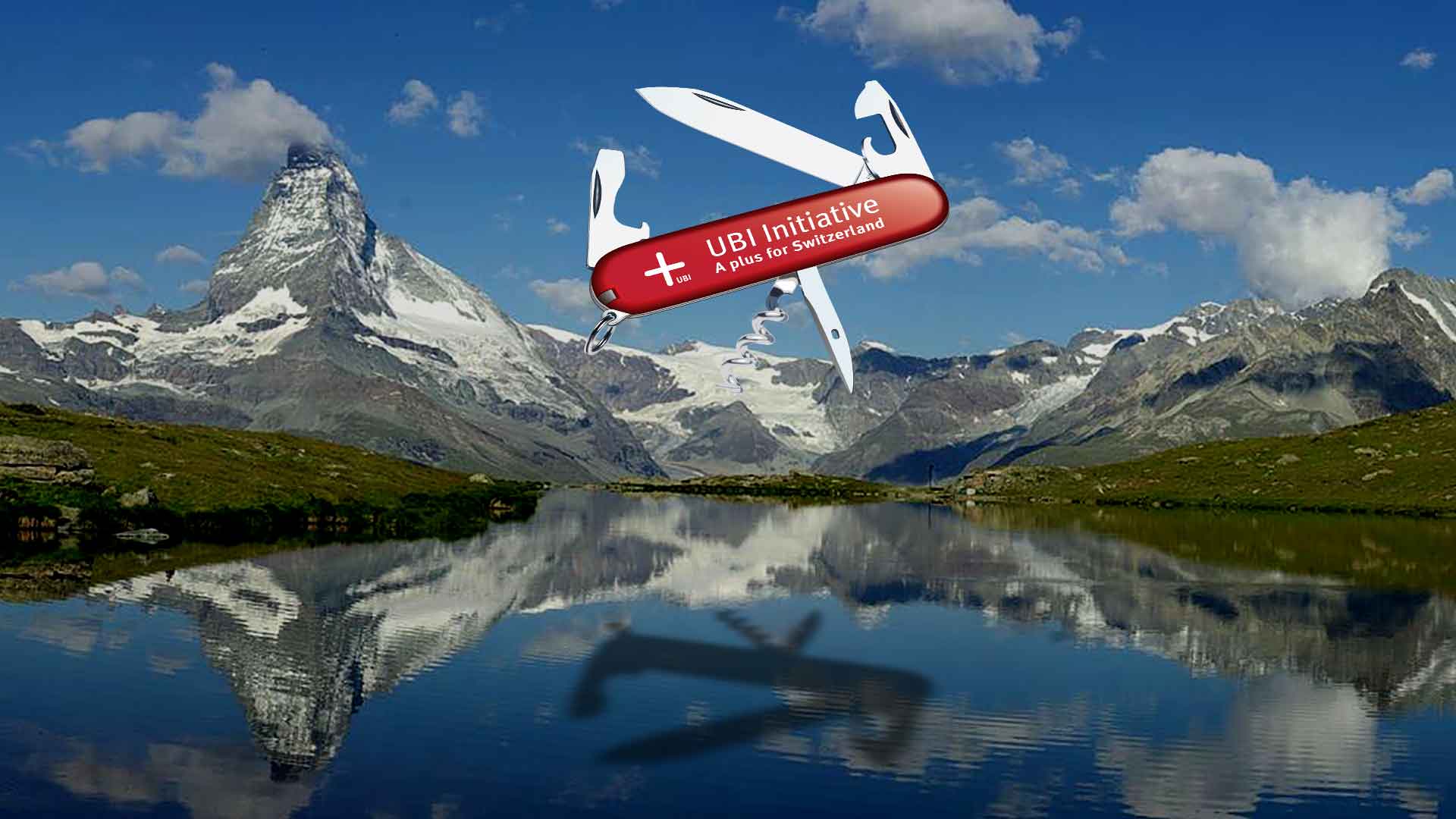 Swiss knife in Cervin sky